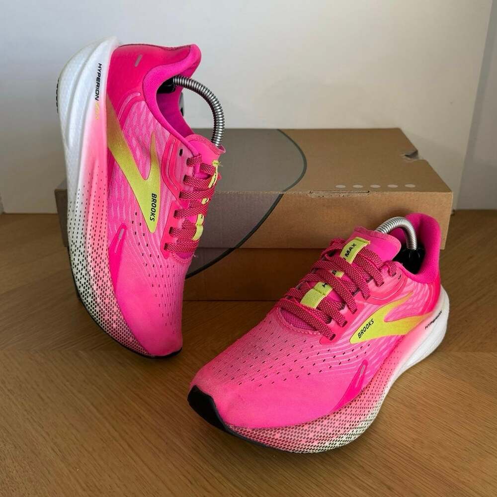 Brooks Hyperion Max ‘ Pink Glow/Green’ Women Running Sneakers- SZ 6.5
